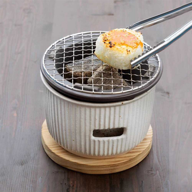 일본식화로 캠핑 개인화로 야끼토리 화로대 난로 그릴 미니, 1개