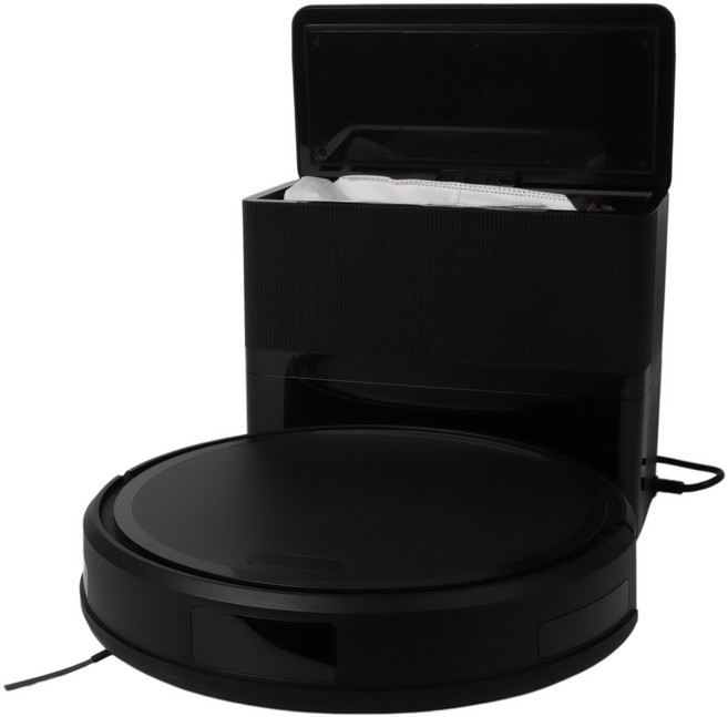 T105 물걸레 겸용 로봇 청소기 15000Pa 강력흡입 자동충전 스마트 APP 제어 저소음, 블랙