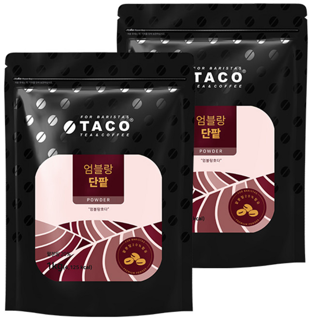 타코 엄블랑 단팥 파우더 1kg 2개 팥라떼, 1개입