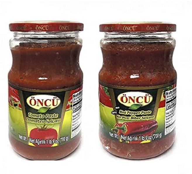 토마토 퓨레 페이스트 온쿠 페이스트와 순 고추장 팩 2개, 온쿠 토마토 페이스트와 순한 고추장 팩 2개, 700g