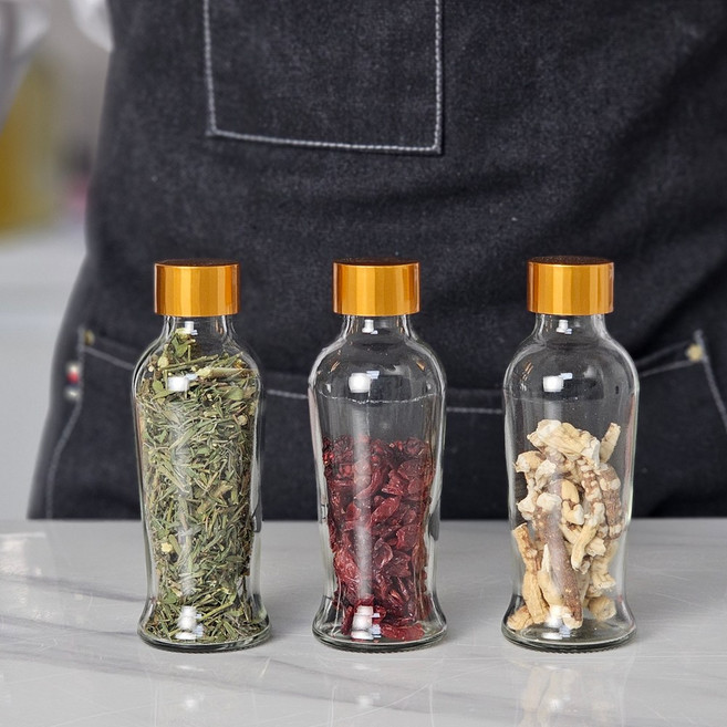 미니어처 담금주 키트 세트 120ml (야관문 백수오 산수유 오미자), 1개