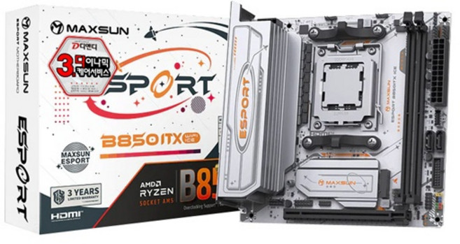 [MAXSUN] e스포츠 B850ITX WIFI ICE (AMD B850/M-iTX)