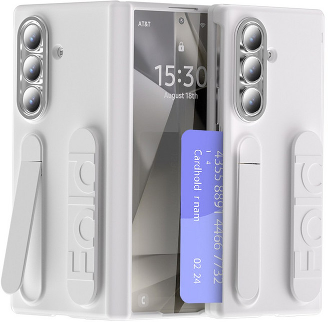 Elvo 갤럭시폴드7 힌지보호 사이드 카드수납 핸드스트랩 풀커버 케이스