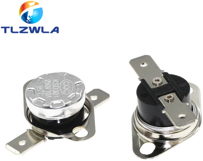 온도 조절 스위치 온도 조절 스위치 DegC 0-95 도 KSD301 250V 10A 정상 열림/정상 닫힘 없음, 1개, 60 Degree_Normally open