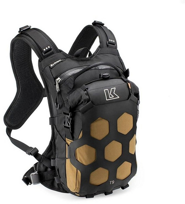 Kriega Trail 9 어드벤처 백팩 멀티캠 블랙. 오토바이 어드벤처 백팩
