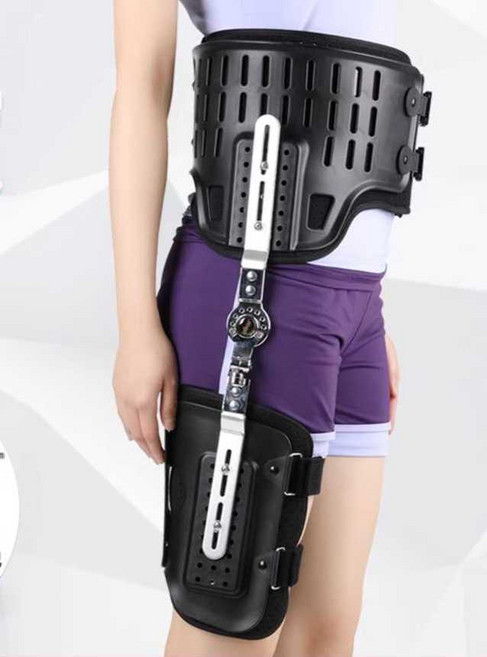 켈리 고관절보조기 보호대 하체 고관절 고정 대퇴골, 검은색 S