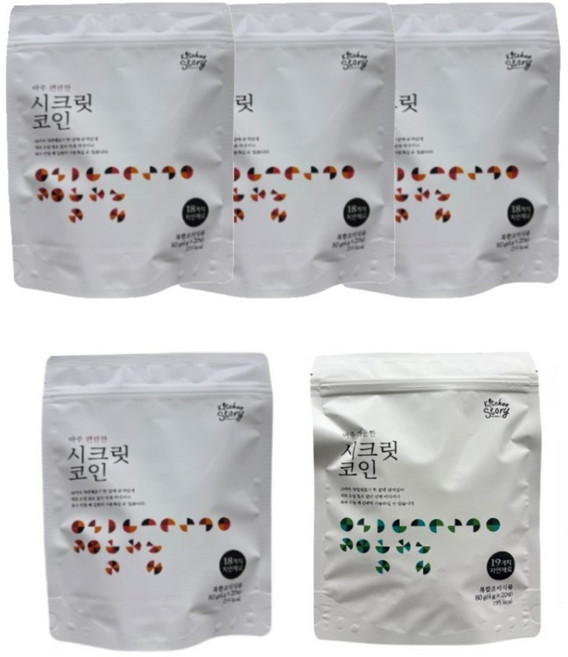 2026년4월생산 빅마마시크릿코인 편안한맛 4팩+개운한맛 1팩 100알, 80g, 5개