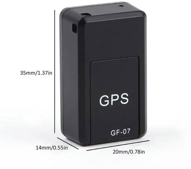 미니 마그네틱 GF 차량 추적기 실시간 CARTRA 동물 ER 위치 마운트 메시지 포지셔너 SIM GPS 07 애완 추적, Black, 1개