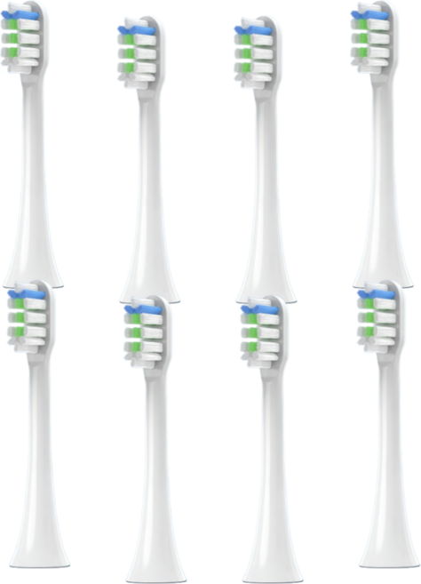 [NMX] 샤오미 수카스 호환용 전동 칫솔모 X3 X5 V1 V2 X3Pro X3U X1, 8개, 호환칫솔모