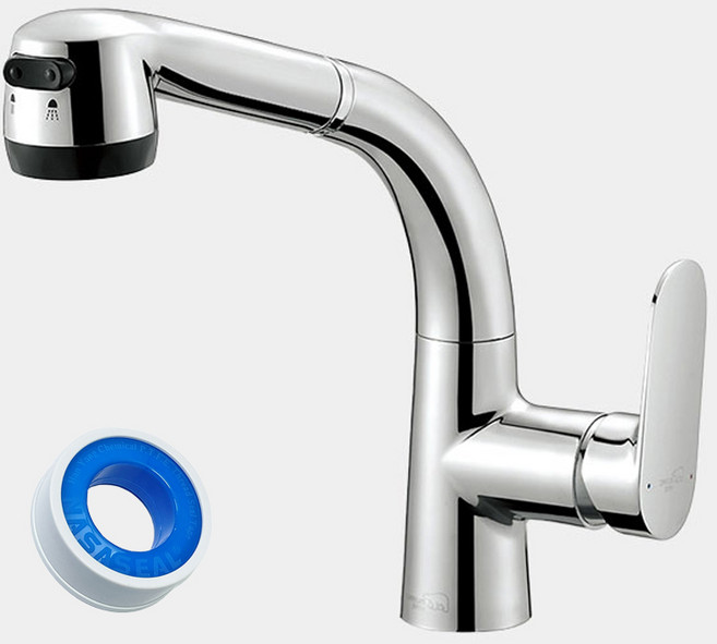 대림바스 싱크대 수전 대붙이 원홀 DL-K3015 + 테프론, 1개