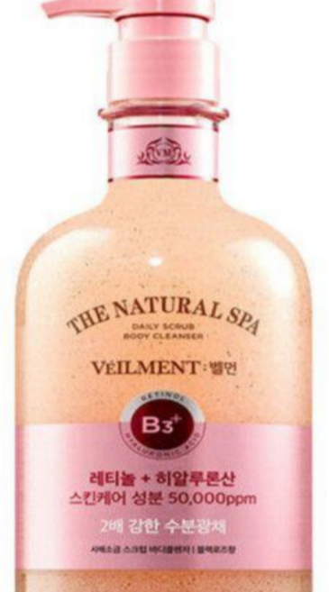 벨먼 내추럴스파 스크럽 바디워시 블랙로즈 향 600g, 2세트