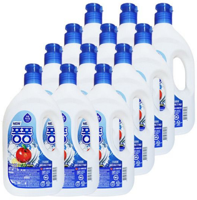 엘지 뉴퐁퐁 주방세제 1kg 12개 설거지