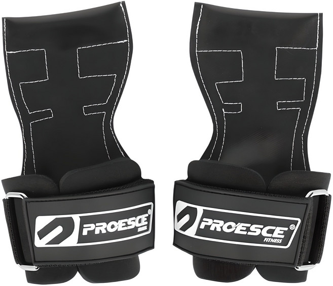 프로이스 프로페셔널 이지그립 헬스스트랩, 블랙, 1세트