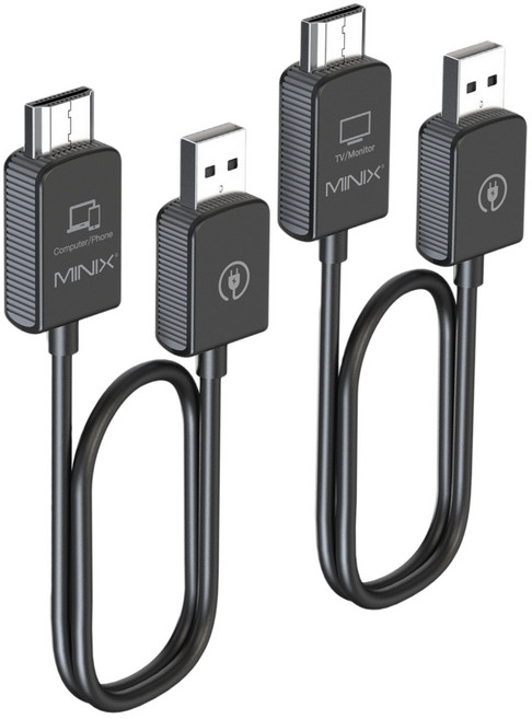 MINIX H1 無線HDMI轉接器 1080P高畫質影音傳輸 連接電腦電視投影機, 1個