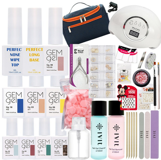 아이빛 예쁘게2 스페셜 젤네일 종합세트, 1세트, 컬러번호를 배송메세지에 남겨주세요