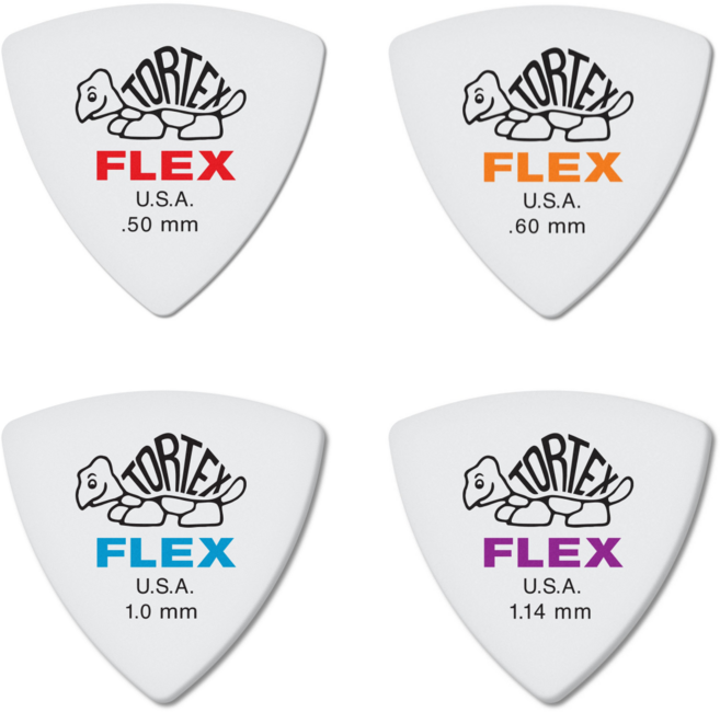 던롭 피크 TORTEX® FLEX™ TRIANGLE PICK, 1.14mm
