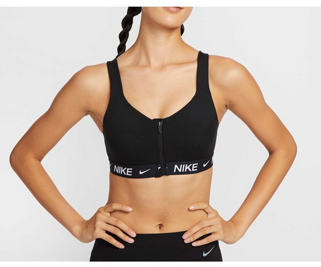 나이키 스포츠 브라 앞 지퍼 하이 서포트 브라 집업 브라탑 러닝 헬스 트레이닝 요가 기능성 속옷