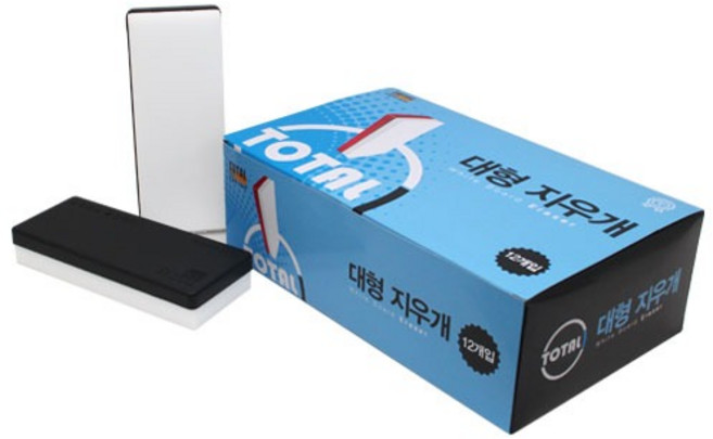 (주)토탈하얀칠판 양면 대형지우개(12입)