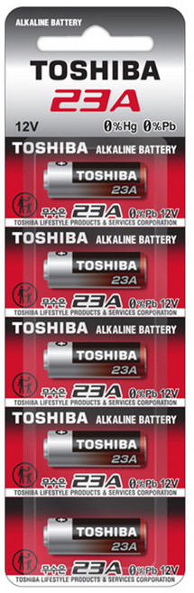 도시바 알카라인 정품 23A 건전지 12V, 1개입, 5개