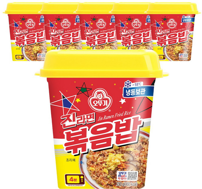 오뚜기 진라면 볶음밥 6개 1세트, 230g