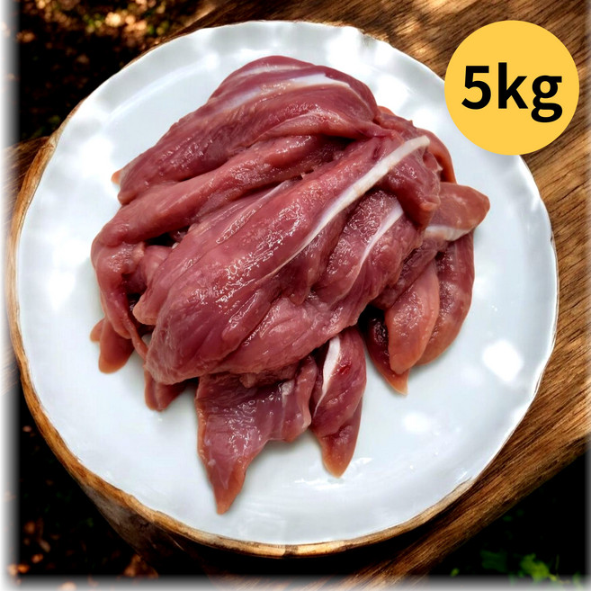 신선하고 고소한 국내산 오리안심 냉동 생식 간식 저지방 고단백, 1개, 5kg