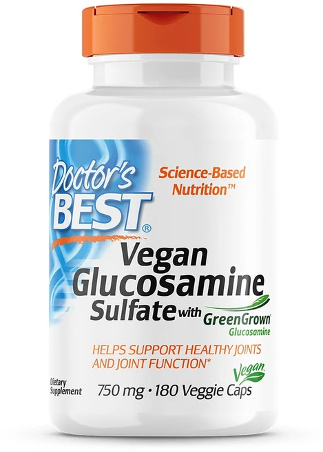 닥터스 베스트 비건 글루코사민 설페이트 위드 그린그로운 글루코사민 750 mg 180 베지캡슐, 1개, 180정 - 쿠팡