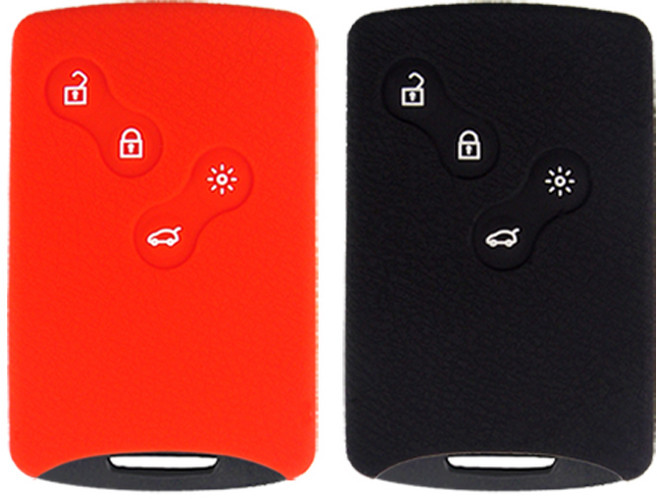 더조은셀러 SM3 5 7 QM 3 등 르노차종 스마트키 실리콘 케이스 키홀더, key_32_블랙