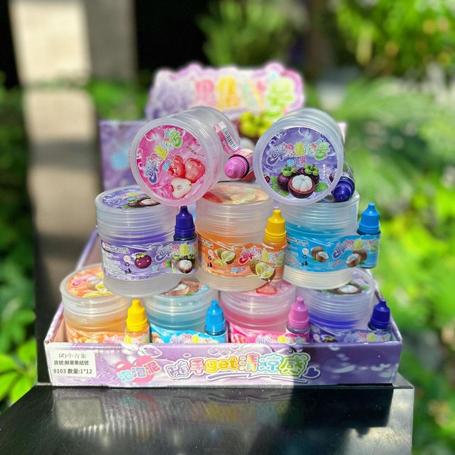 假水史萊姆 DIY 解壓玩具, 請按整盒數量12個起拍, 1套