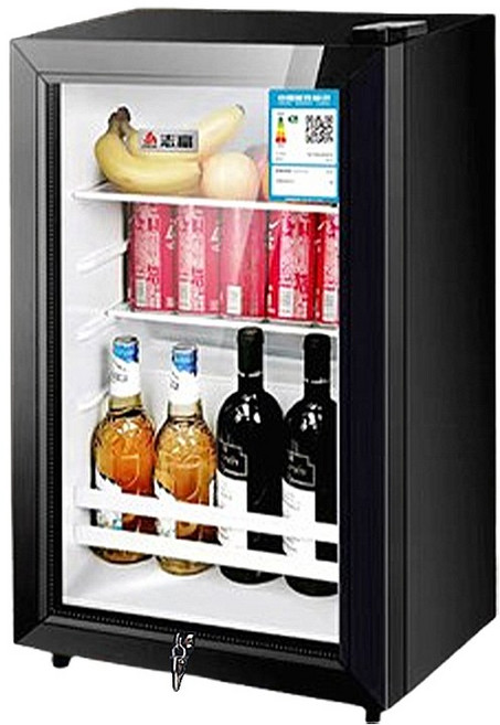 BC-58 直冷式 58L 強化玻璃門 飲料冷藏櫃 110V, 黑色冷藏冰箱92L【冷藏+氛围灯+安全鎖】