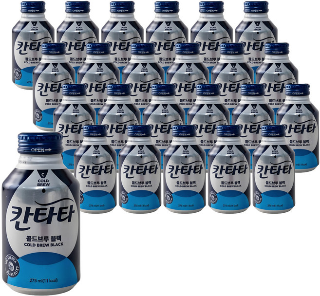 칸타타)콜드브루(블랙)275mlx24개, 275ml, 24개