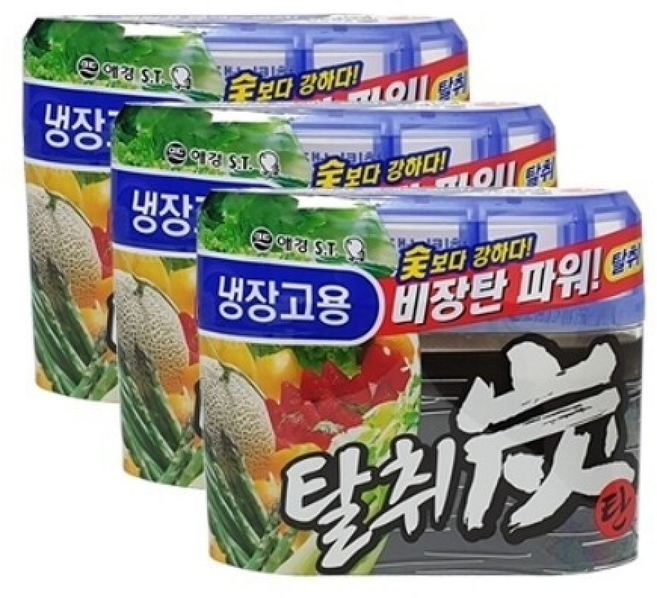 애경 탈취탄 냉장고용 x3