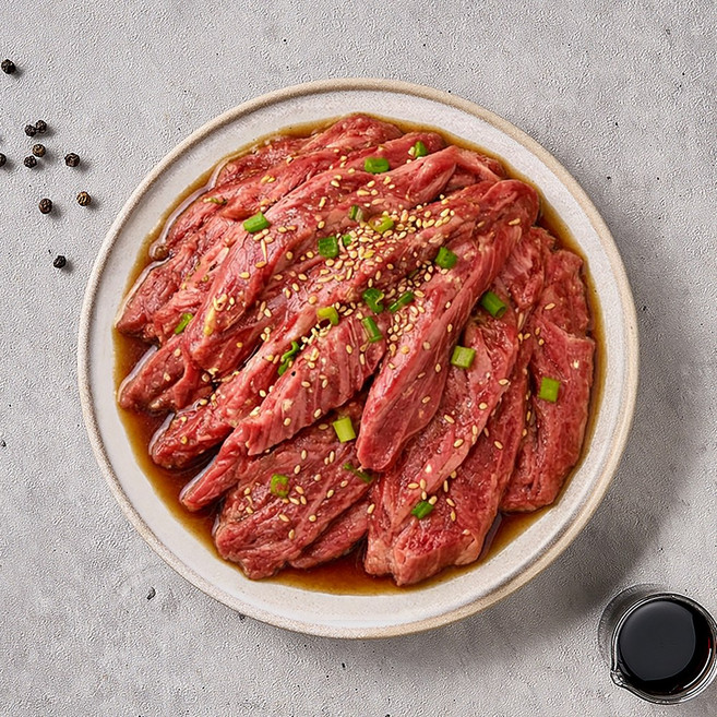 [농협 라이블리] 한상 국내산 갈비살 양념구이 총 600g[냉동], 200g, 3개