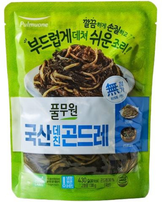 풀무원 국산 데친 곤드레 430g, 1개