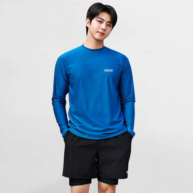 서프라이더 남녀 상하의 2장세트 오버핏긴팔 래쉬가드 체형커버 루즈핏 빅사이즈 ~3XL 까지/SURFRIDER