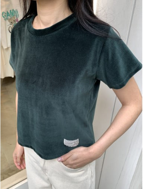 벨로아 반팔티 (5colors) - 벨로아 티셔츠 벨벳 티셔츠