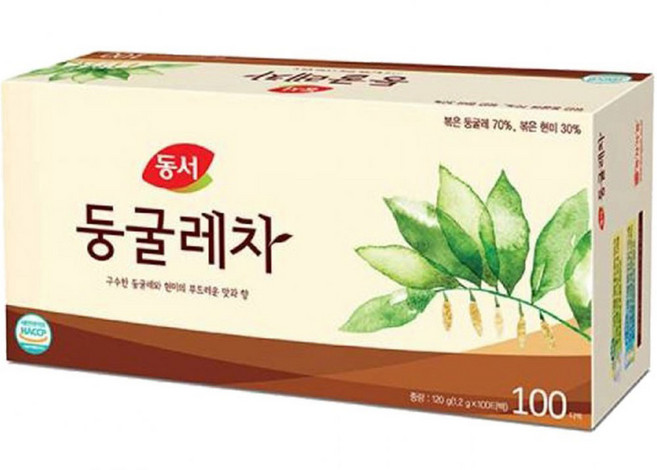 동서식품 둥굴레차 100티백 둥굴레와 현미의 만남 간편한 한잔용 티백 전통차, 100개, 1개, 100개입, 1.2g