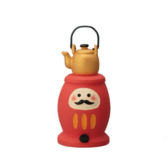 福運公仔 熱血達摩茶壺 裝飾品 小擺飾, 1個