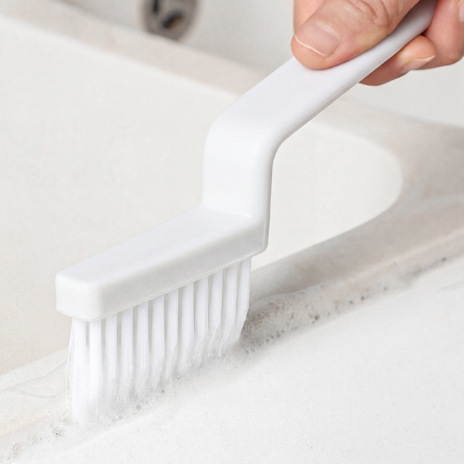 코지티 V컷팅 틈새 청소솔 청소브러쉬, 화이트, 1개