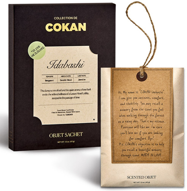 코칸 대용량 퍼퓸 사쉐 실내 디퓨저 차량용 방향제, 이다바시, 1개, 42g