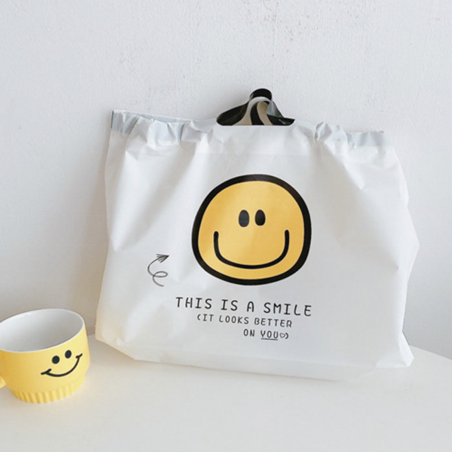 로드제 선물 포장 비닐봉투 답례품 쇼핑백, 1개, 옐로우(20매)35x25cm