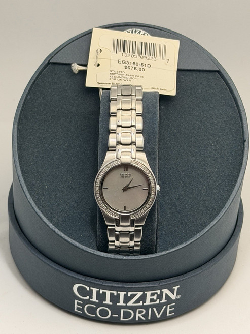 [Citizen] 시티즌 - 여성용 “스틸레토” 42 다이아몬드 진주상 모판 시계 EG3150-41D