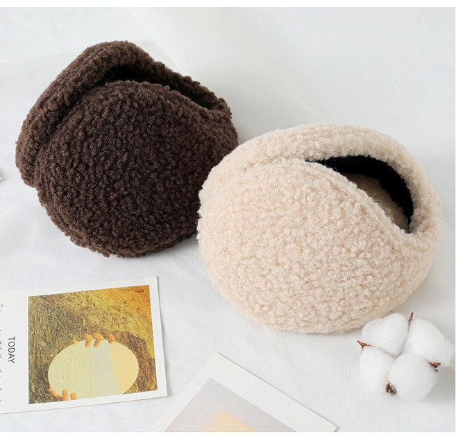 드림웨어 방한 뽀글이 양털 귀마개