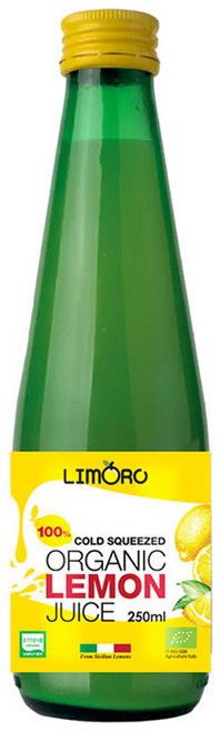 리모로 콜드 스퀴즈드 유기농 레몬 착즙 주스, 1개, 250ml