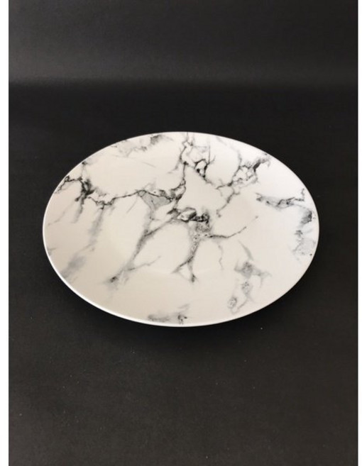 東昇瓷器餐具 大理石紋10吋淺式盤, 1個, 6寸盤直徑15.5cm高2.2cm