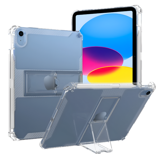 [에어범퍼] 태블릿 케이스 클리어 틸트홀더 거치대 스탠드 PC TPU, 1개, 투명