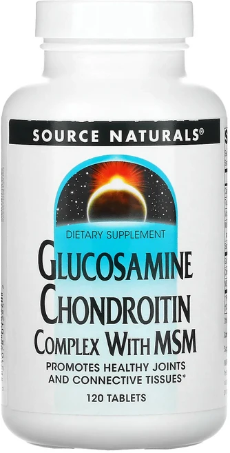 몸관리하세요 겨울입니다 Source Naturals 글루코사민 콘드로이틴 복합체 MSM 함유 120정 특별관리진행, 1개 - 쿠팡