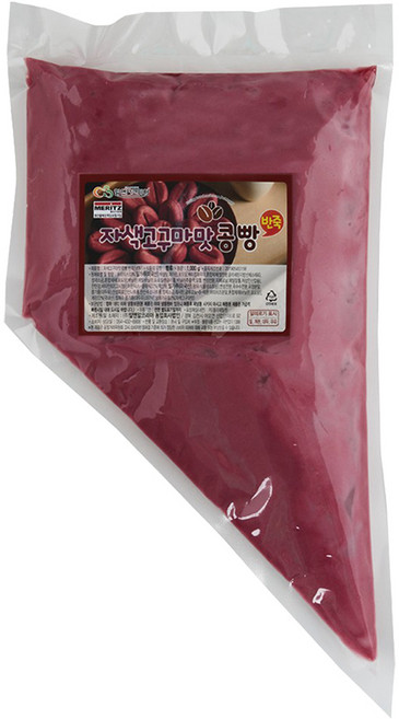 커피콩빵 반죽 1kg 자색고구마맛 홈베이킹 카페 디저트, 1개