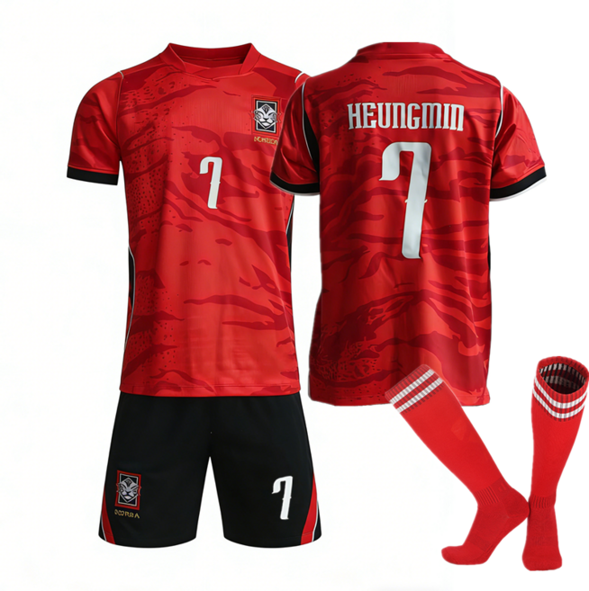 2627 월드컵 대한민국 국가대표 손흥민 이강인 키즈 주니어 아동 성인 운동복 트레이닝 반팔티 축구 유니폼 호환상품