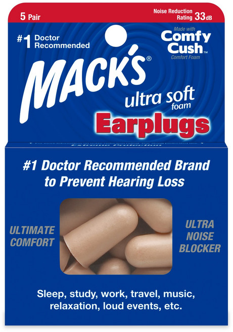 맥스 울트라소프트 소음방지 귀마개 10개입, 1개, 5쌍