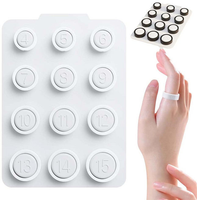 루이 반지 호수 사이즈 측정 도구 손가락 둘레 측정 측정 정확도 향상 홈/쇼핑/가게, 1개